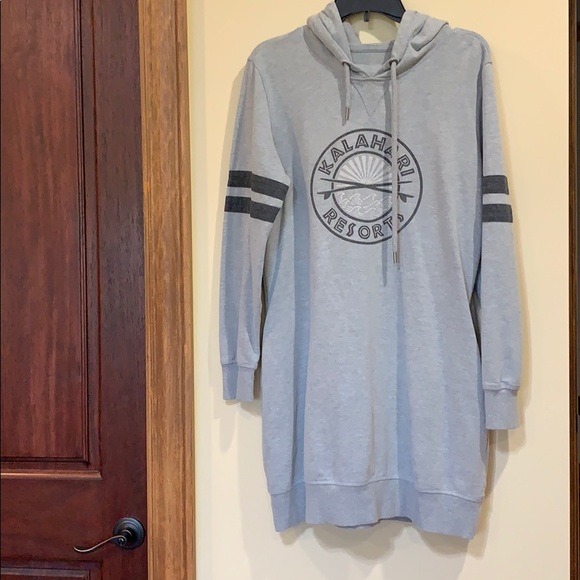 Camp David Tops - Women’s Kalahari Long Hooded Sweater Dress Grey